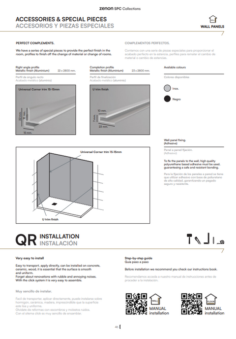 Profile Aluminium pour SPC